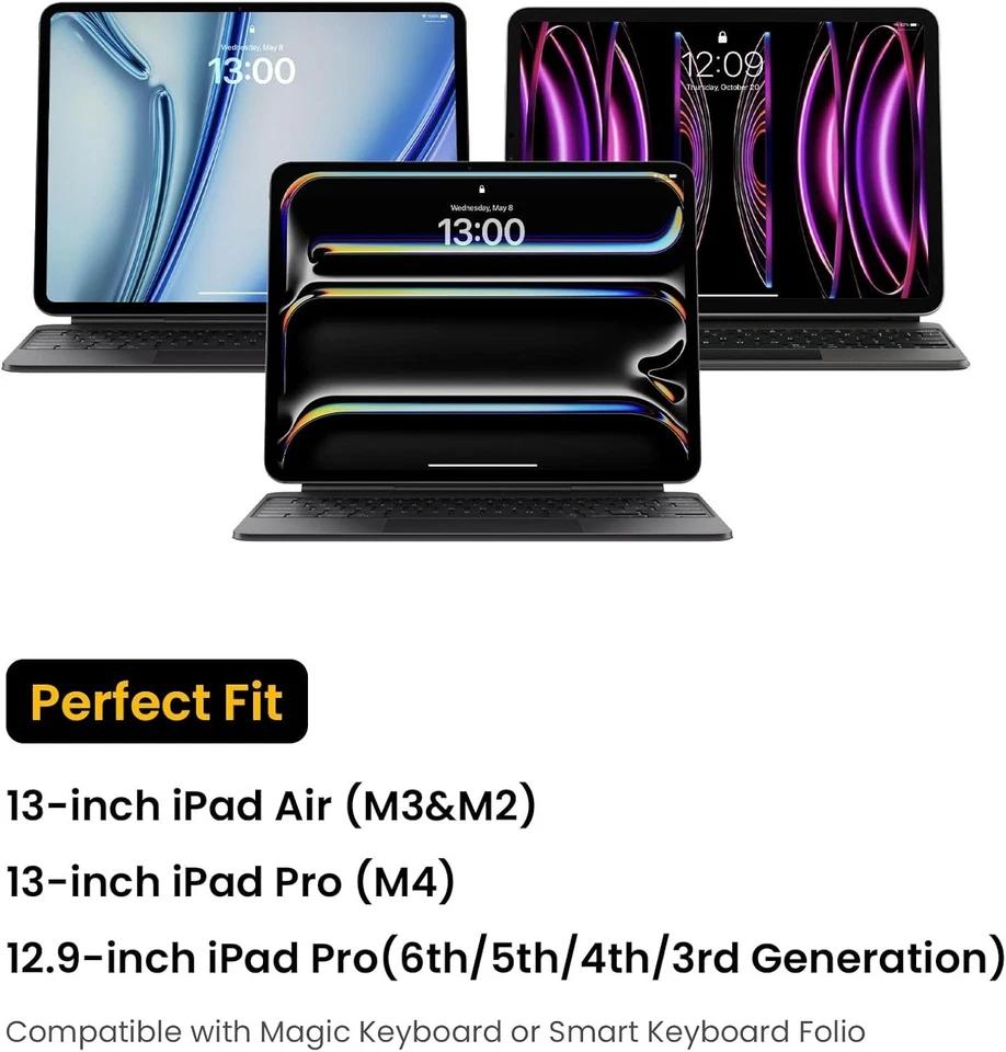 tomtoc Portfolio Tablet Case for 13 Inch iPad Pro M4 & iPad Air M3/M2 2025-2024, - Image 2 of 4