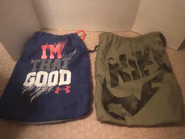 2 Nike String Drawstring Backpack  I'm That Good … - image 1