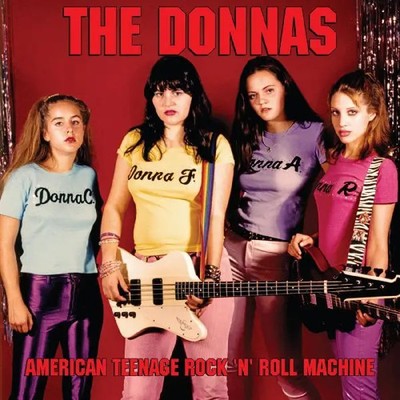 LP Donnas American Teenage Rock n Roll Machine ORANGE W/ BLACK SWIRL VINYL