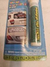 White Window Glass Marker .84 oz. For Cars Windows: Graduation, Just Married NEW