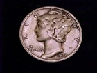 1938-D  Mercury Dime, Very Good, nearly Fine Grade
