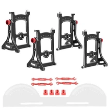 1/10 RC Setup Station Aluminum RC Setup System Setup Gauge Set for 1/10 1/12