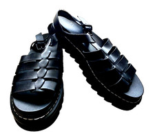 A New Day Black Monroe Platform sandals women's size 9 1/2 black