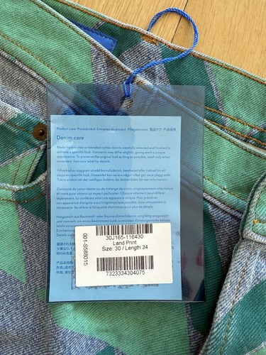 Acne Studios - 30 x 34 Land Denim in Multicolor - Chevron Pattern - Picture 3 of 4