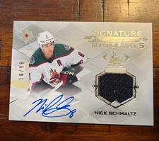 2023-24 Nick Schmaltz Signature Materials Patch Autograph /99 #UMS-NS