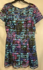 Tahari ASL Women's NWT Multicolor Floral Stripe Sheath Dress Sz 16