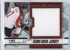2012 ITG Heroes and Prospects Black Jersey Montreal Card Show 1/1 Ty Rattie 2a8