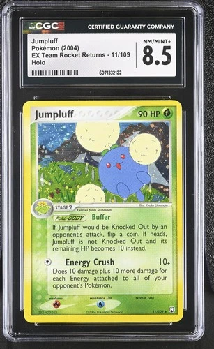CGC 8.5 Jumpluff 2004 EX Team Rocket Returns 11/109 Holo Pokemon Card