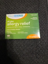 ValuHealth All Day Allergy Relief/Indoor/Outdoor Allergies-14 Tab-New(See Below)