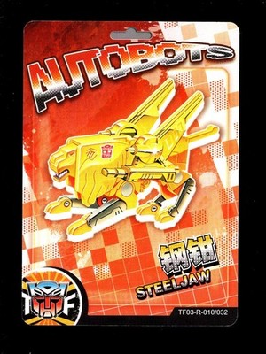 2023 KAYOU TRANSFORMERS AUTOBOTS TF03-R-010/032 STEELJAW