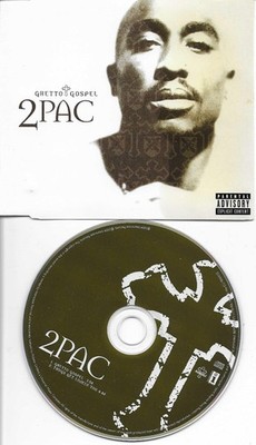 2 PAC 2PAC w/ NATE DOGG & ELTON JOHN VOCAL Ghetto Gospel 2TRX CD Single Tupac