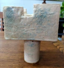 Mid Century Modern Pottery  / Modern Sculpture Design 7" x 9" Heavy
