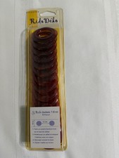 VTG RIDO D KO 25mm Curtain Eyelet Rings Grommets Maroon/ Dark Purple 8pcs NEW