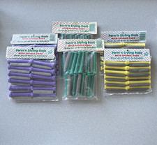 VTG Perm Styling Rods With Sponge Pads Multicolor Foam Hair Curlers Lot of 6