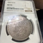 1897 O Morgan Silver Dollar PCGS AU55 Tough Date Morgan/Nicely Toned