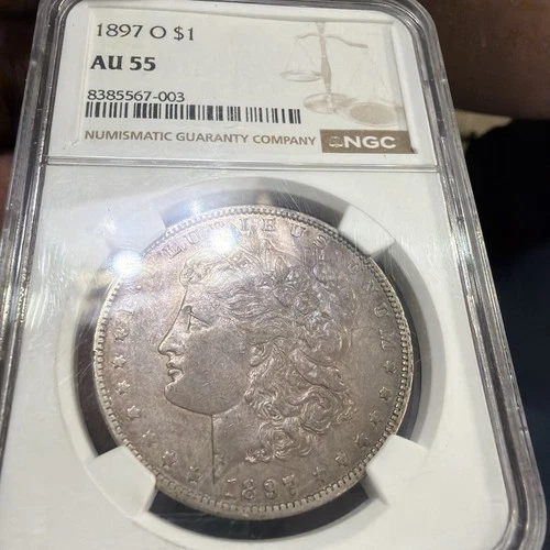 1897 O Morgan Silver Dollar PCGS AU55 Tough Date Morgan/Nicely Toned