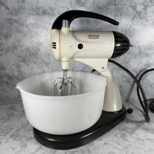 Vintage 1950's Sunbeam Mixmaster Stand Mixer Model 10 _  10 Speed Tested Works!