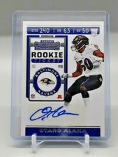 2019 Contenders Rookie Ticket Otaro Alaka Auto #282 Ravens RC