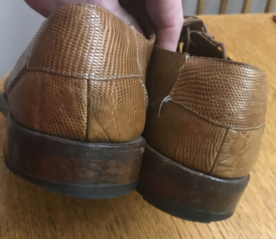 MEZLAN Platinum Genuine Lizard Exotic Dress Shoes Men display picture 3