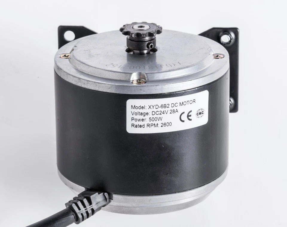 Electric Motor Razor E300 Upgrade Currie Technologies 500W 24V XYD-6B2 w Base - Image 4 of 4