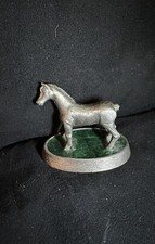 PEWTER Horse with Saddle - 1.75" Metal Miniature Animal Figurine missing tail