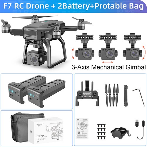 SJRC F7 4K PRO 5G WIFI 3KM FPV Drone GPS 4K HD Camera 3-Axis Gimbal Quadcopter - Picture 26 of 27