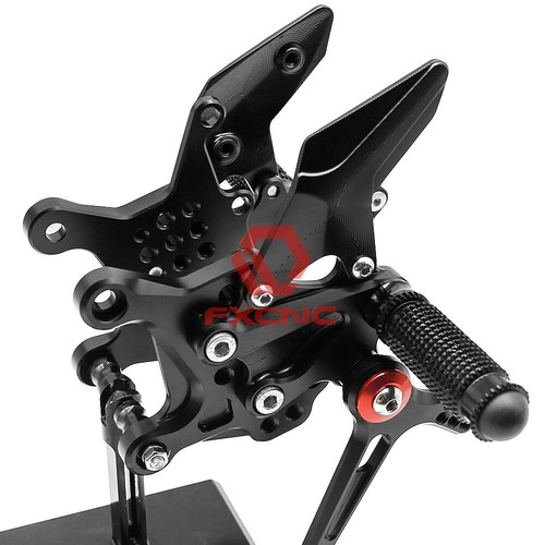 FXCNC CNC estriba de ajuste delantero reposapiés montaje trasero para ZX25R 2020-2021 negro - Imagen 10 de 11