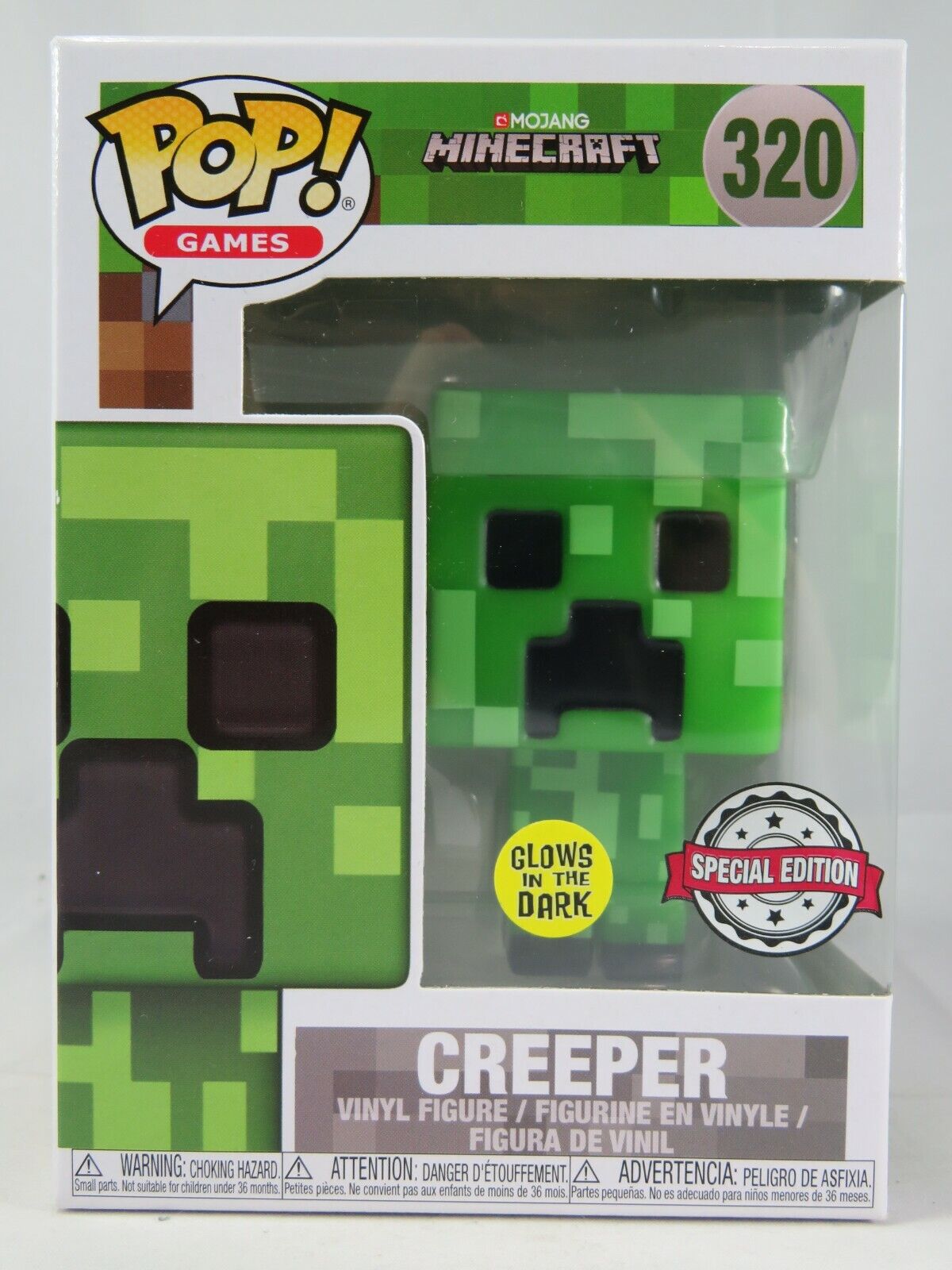 Glowing figurine Minecraft Creeper