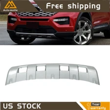 Front Bumper Valance Panel Skid Plate Silver For 2020 2021 2022 Ford Explorer