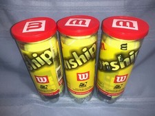 Wilson Championship Extra Duty Felt Tennis Balls - 3 Cans - New Unopened 