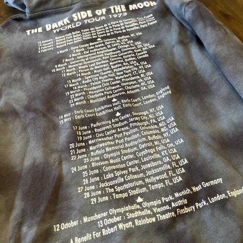 Pink Floyd Hoodie Sweatshirt Dark Side Of The Moon 1973 Size Medium - Picture 9 of 9