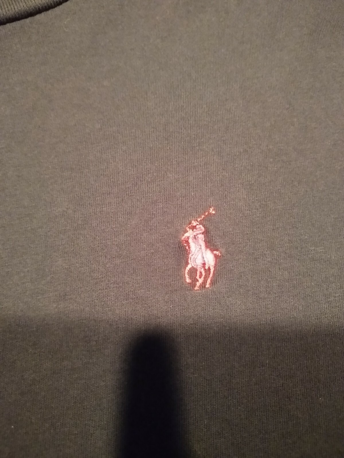 Polo Ralph Lauren T Shirt Uomo Taglia Media Morbida Manica Lunga Blu Navy Rosso Pony