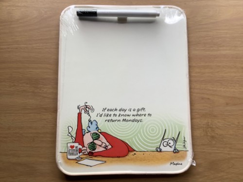 Vintage 80s Maxine Dry Erase Memo Board New Hallmark Mondays Kitchen Office - Picture 12 of 12