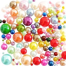 10000 Pieces Mixed Color Half Pearl Bead Flat Back Plastic Beads For Diy Craftsn