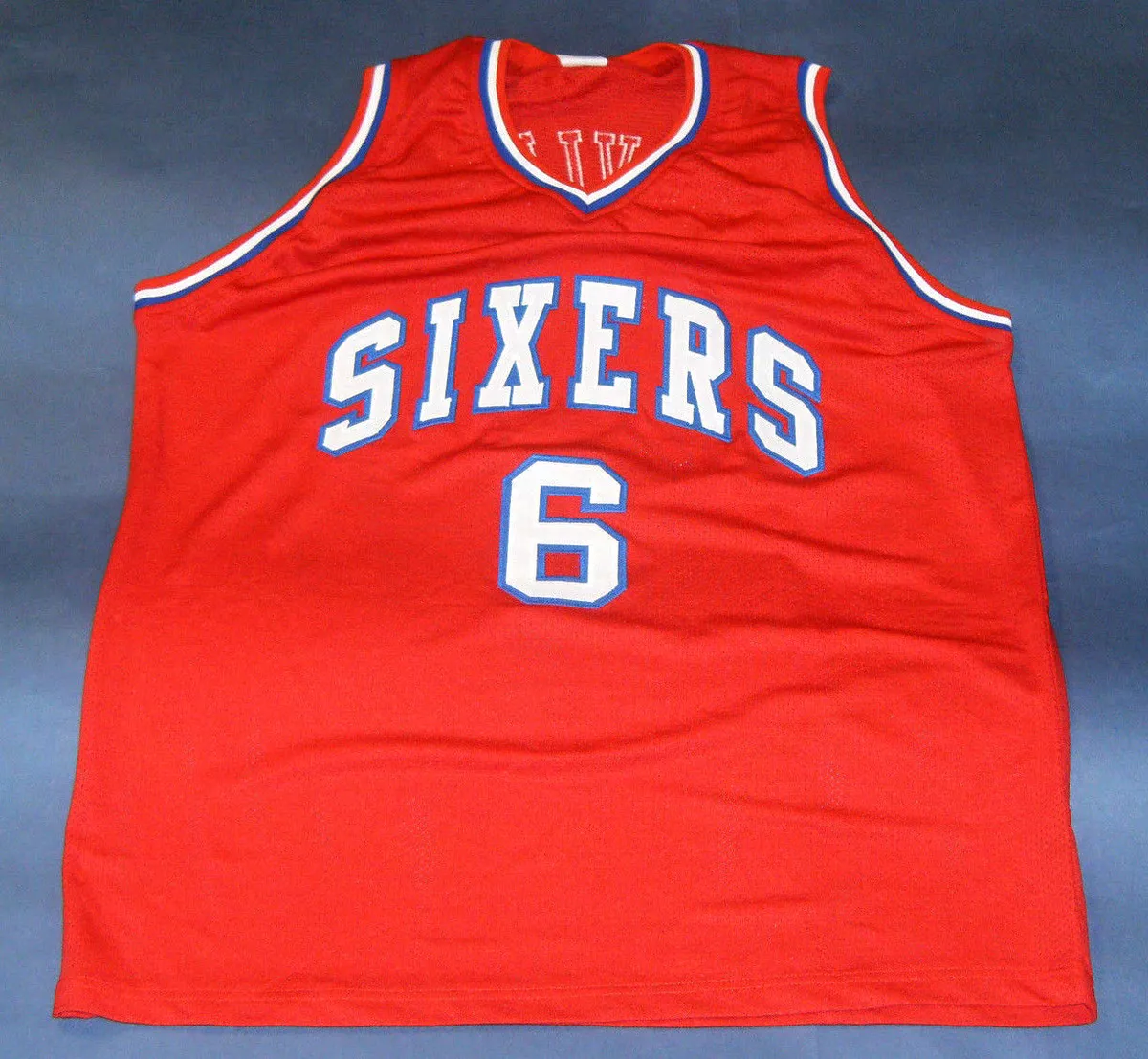 JULIUS ERVING CUSTOM PHILADELPHIA 76ERS JERSEY DR J SIXERS