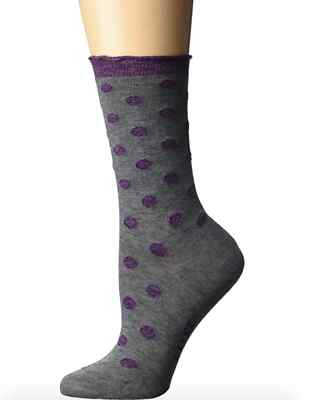 Falke L79908 Womens Grey Prestige Dot Ankle One Pair Socks Size 5-7.5