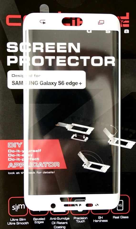 Protector de pantalla de vidrio templado de cubierta completa para Samsung Galaxy S6 Edge Plus Foto 3 de 3