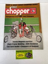 STREET CHOPPER MAGAZINE JANUARY 1973 7 UP TRIUMPH CB350 ZION VINTAGE