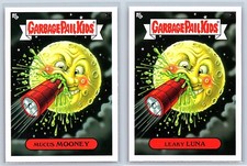 A Trip to the Moon 1902 Garbage Pail Kids GPK 2 Card Spoof Set Luna Mooney