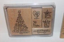 Stampin Up Rubber Stamp Set - Holiday Wishes