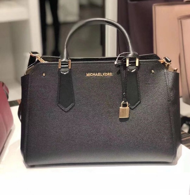 hayes large saffiano leather satchel