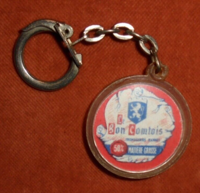 Porte-clés vintage en résine ambre Szczecin Pologne souvenir objet de collect
