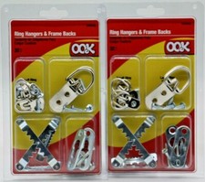 OOK Hillman 535672 Zinc Ring Assorted Hanger and Picture Frame Back Kit, 2-Pack