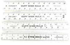 Fairgate Aluminum Ruler Cuff-Width Rule Made in USA