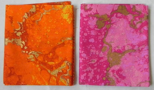 10 Fat Quarters, Metallic Assortment #3, 18"x21", Cotton Fabric, New - Picture 3 of 5