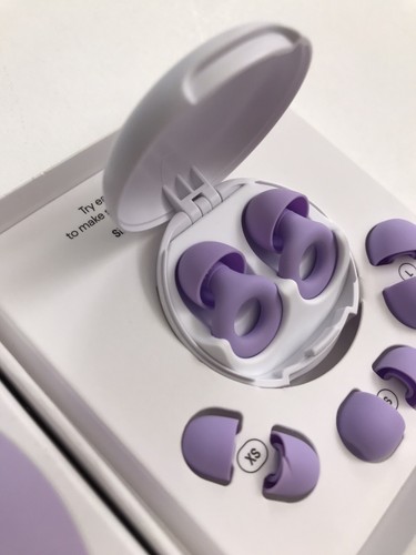 Loop Quiet2 Tappi Orecchie Riduzione Rumore Super Morbidi, Riutilizzabili 24 dB Viola - Foto 3 di 8