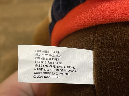 VTG NFL Tennessee Titans Football Plush Teddy Bear Souvenir 13” 2000 - Picture 5 of 6