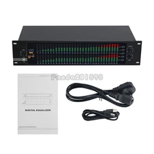 EQ-323 110V 2U Dual 31-band Graphic Equalizer Spectrum Digital Equalizer