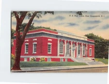 Postcard US Post Office East Greenwich Rhode Island USA
