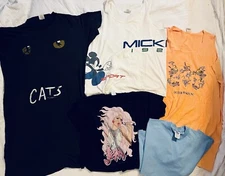 Vintage T-Shirts LOT Size XL 1980s CATS Musical Broadway JEM Tee Mickey Mouse